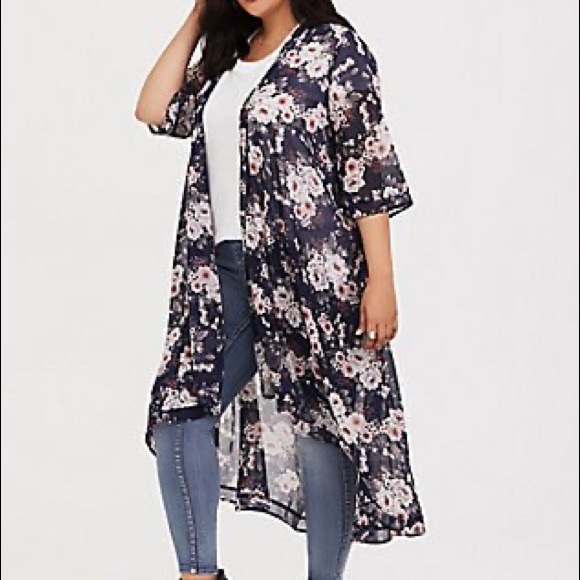 torrid Tops - Torrid Chiffon Kimono